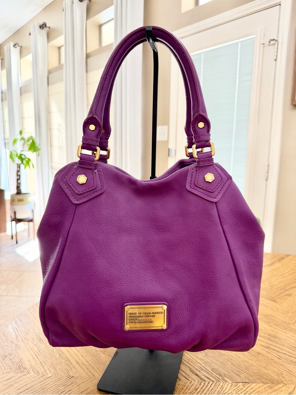 EUC Marc by Marc Jacobs Fran Leather Hobo Bag in Violet Plum